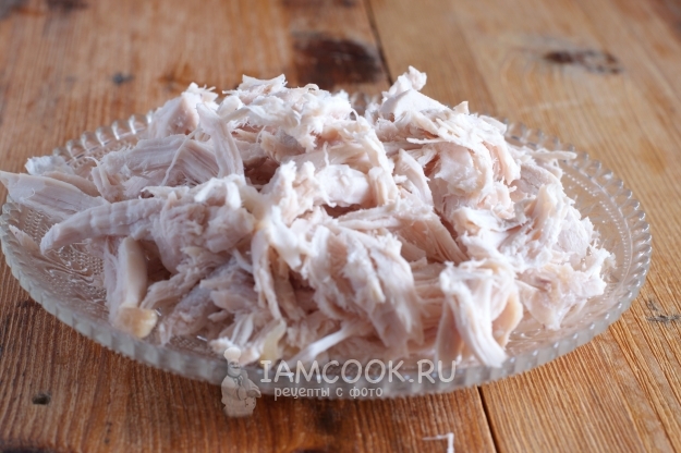 Разобрать куриное филе на волокна