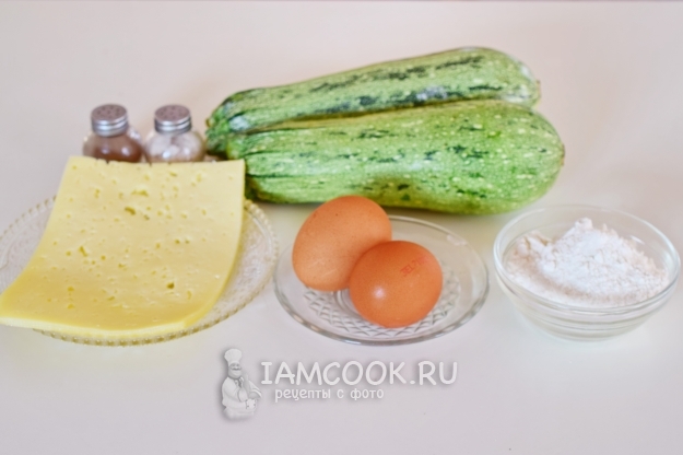 Ингредиенты для кабачковых сэндвичей с сыром