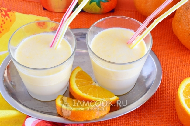 Рецепт смузи из кефира с апельсином