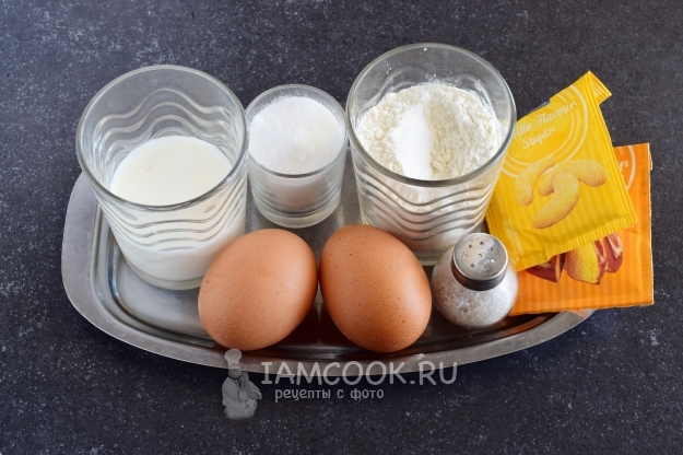 Ингредиенты для японских оладий