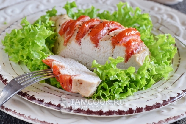 Куриная грудка с помидорами в фольге