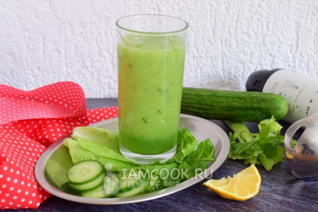 Фото смузи из огурцов и сельдерея