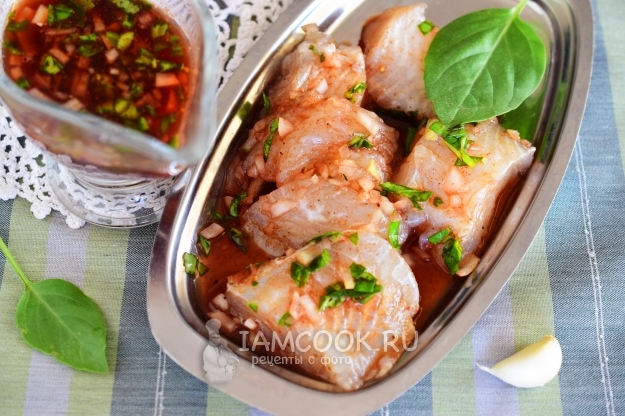 Рецепт маринада для рыбы с красным вином и бальзамиком