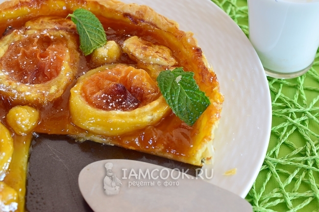 Фото пирога с абрикосовым джемом