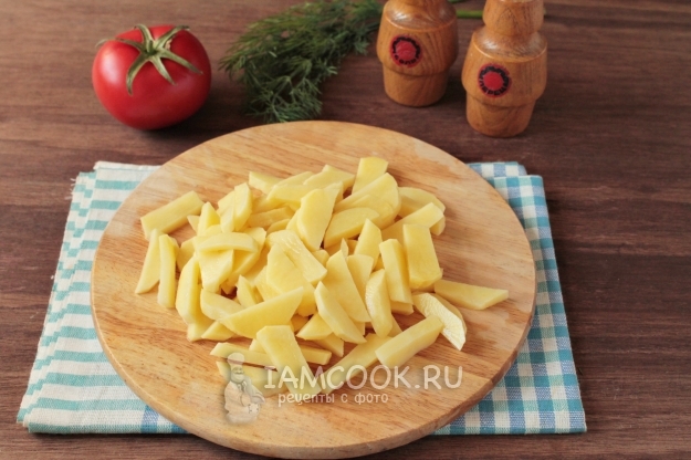 Порезать картофель