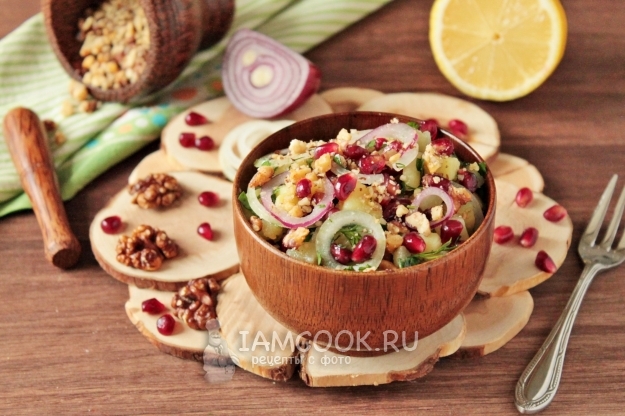 Рецепт салата из граната и грецких орехов