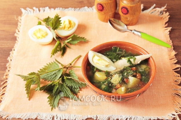 Рецепт щей из крапивы с яйцом