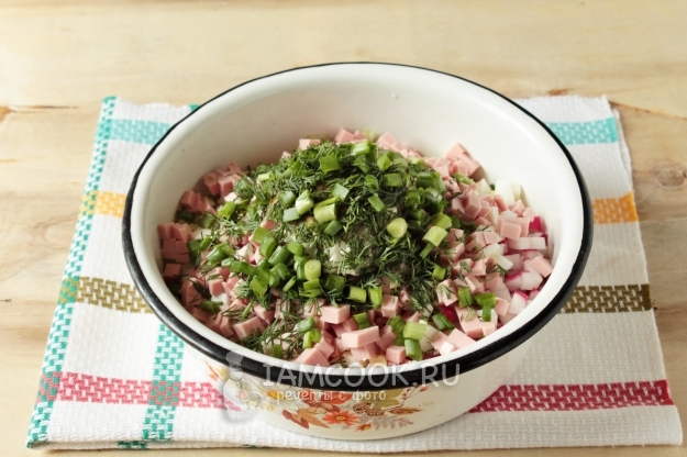 Положить укроп