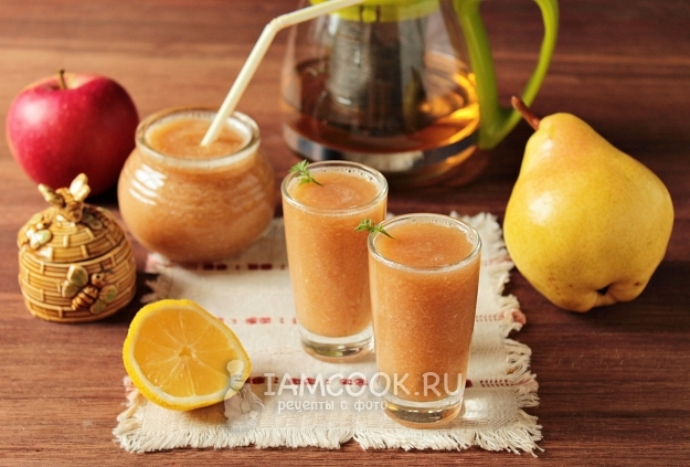 Рецепт смузи с яблоком и грушей