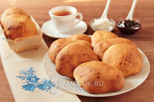 Рецепт пышных оладий на кефире в духовке