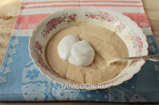 Добавить разрыхлитель с кефиром