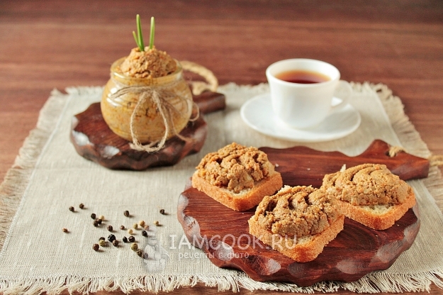 Рецепт паштета из говяжьей печени с морковью