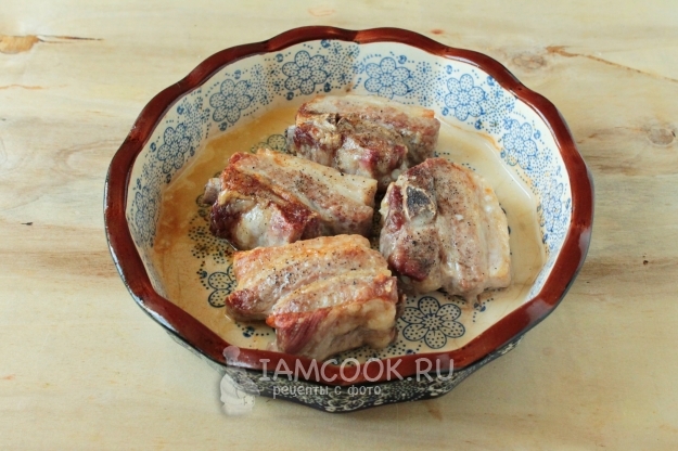 Запечь ребрышки