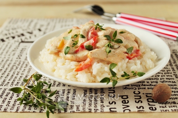 Фото фрикасе из курицы с овощами