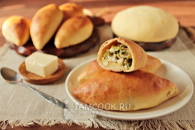 Рецепт пирожков на кефире без дрожжей в духовке