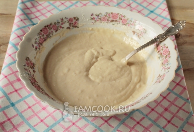 Размешать тесто