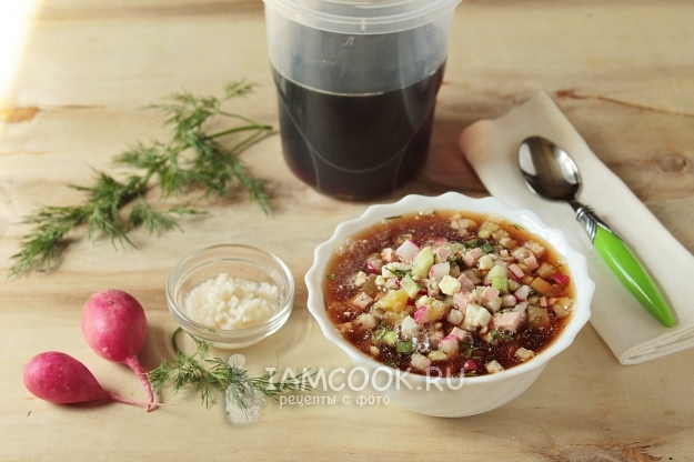 Фото окрошки с хреном