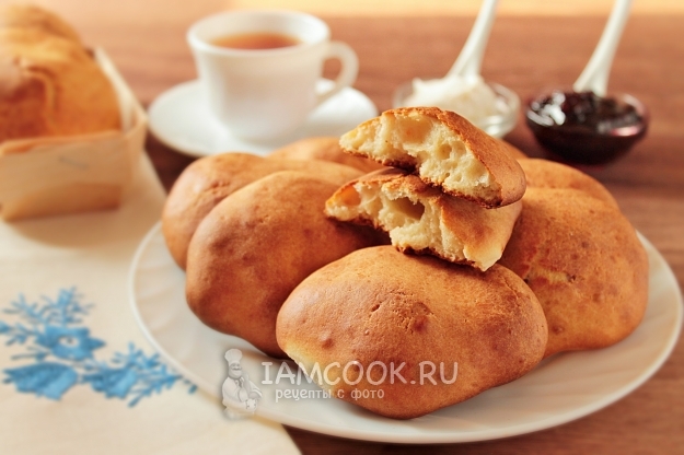 Фото пышных оладий на кефире в духовке