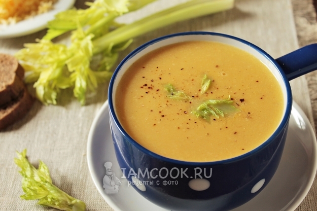 Рецепт супа-пюре из стеблевого сельдерея