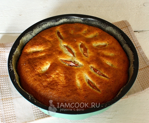 Рецепт манника на сметане с яблоками