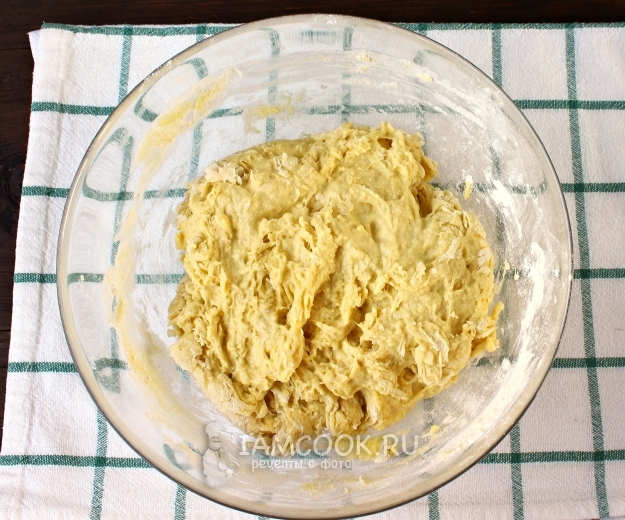 Размешать тесто