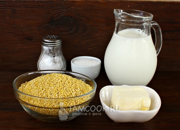 Ингредиенты для пшенной каши детям