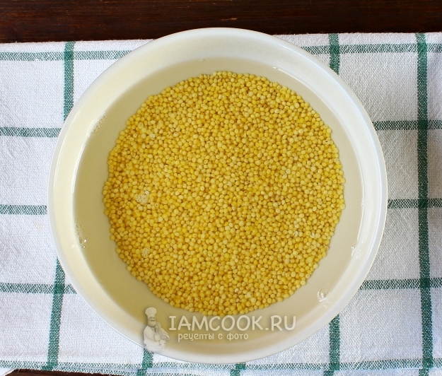 Промыть крупу