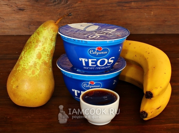 Ингредиенты для смузи с грушей и бананом