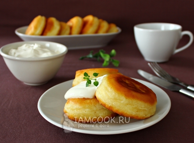 Рецепт пышных оладий на кефире с разрыхлителем