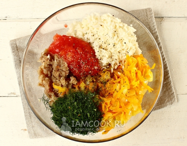 Соединить компоненты для начинки