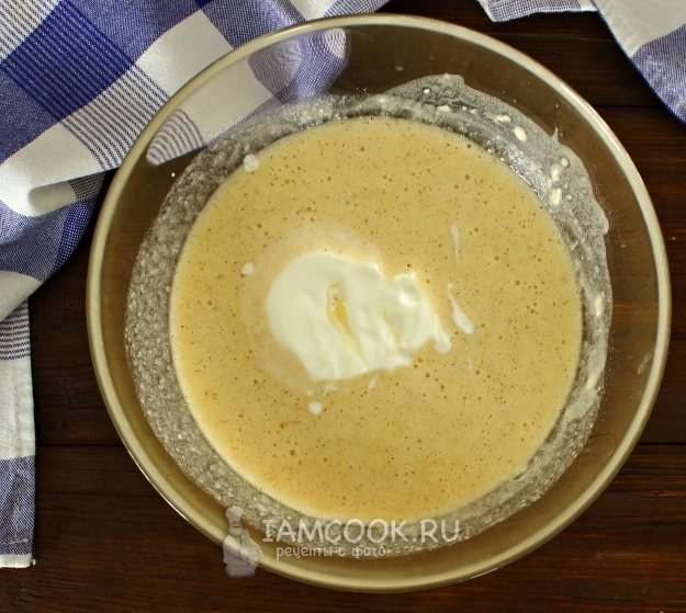 Положить простоквашу