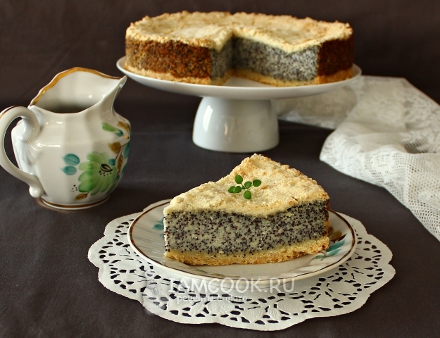 Рецепт немецкого макового пирога с творогом