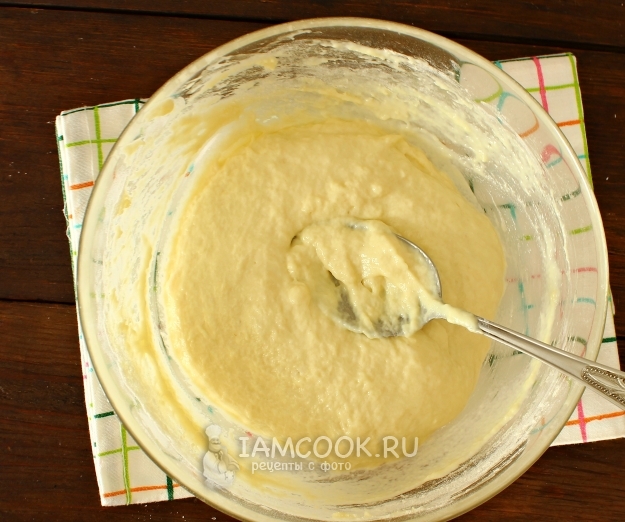 Размешать тесто