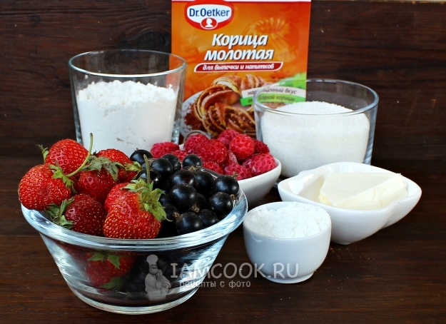 Ингредиенты для ягодного крамбла (ягодного микса)