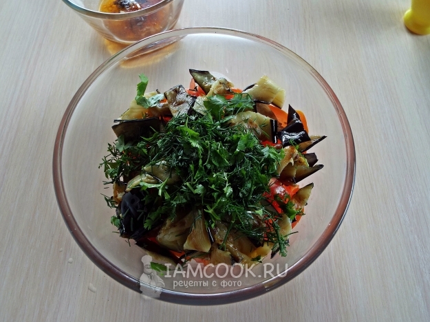 Положить зелень