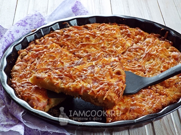 Рецепт быстрой пиццы на кефире в духовке