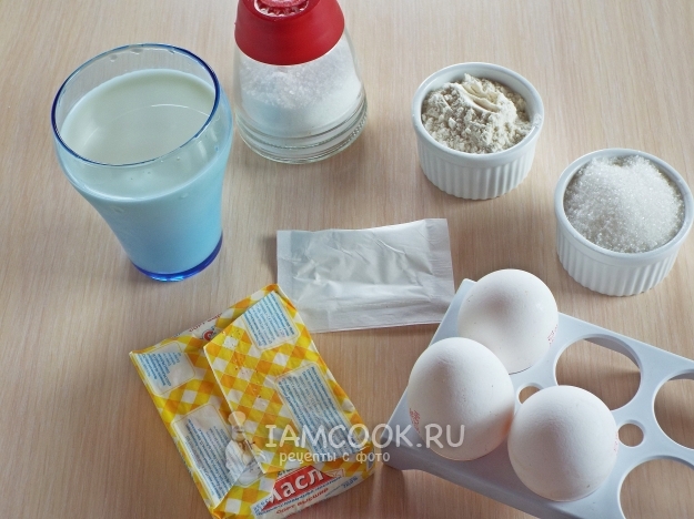 Ингредиенты для радужных коржей для торта