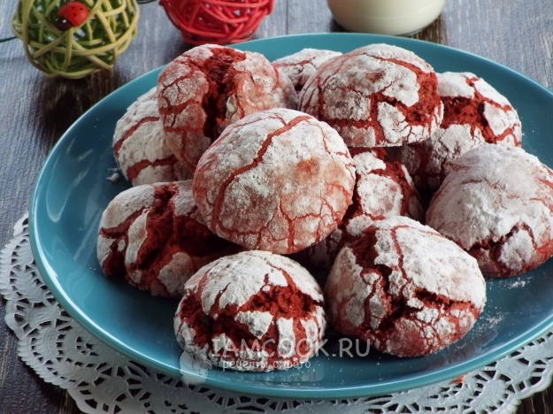 Рецепт печенья «Красный бархат»