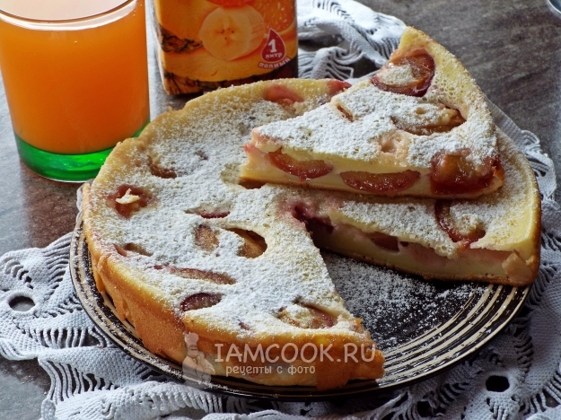 Рецепт клафути со сливами в мультиварке