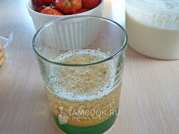 Замочить желатин