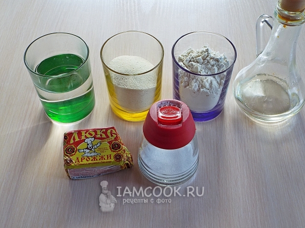 Ингредиенты для хлеба на манной крупе «Колобок»