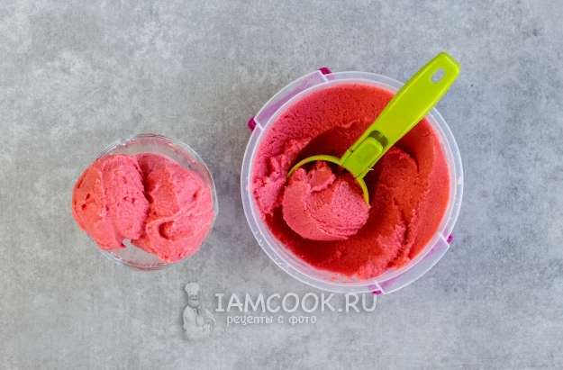 Фото клубничного щербета