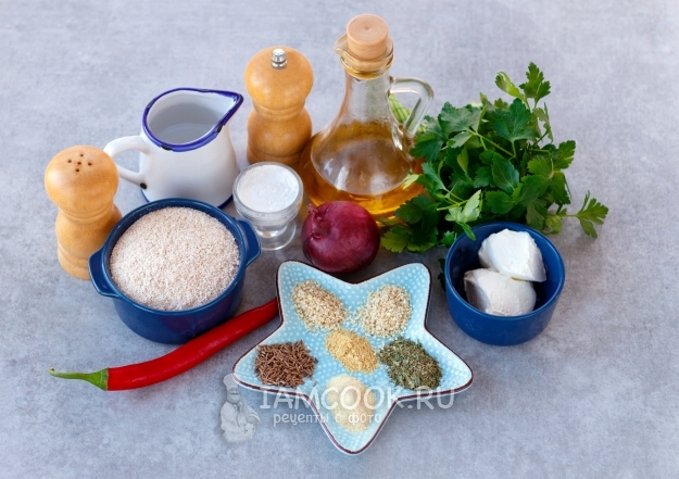 Ингредиенты для луковых крекеров