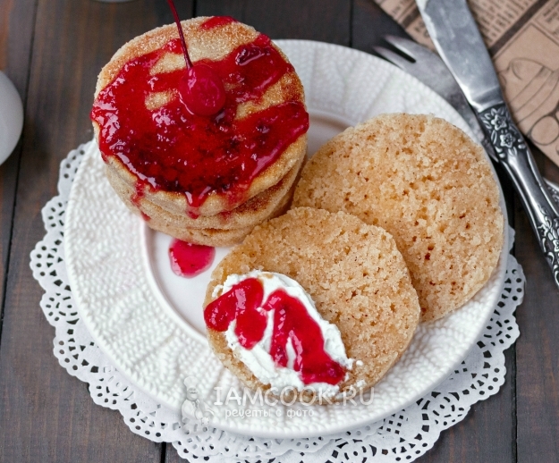 Фото сладких лепёшек на сковороде