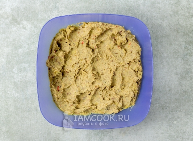 Измельчить фасоль блендером