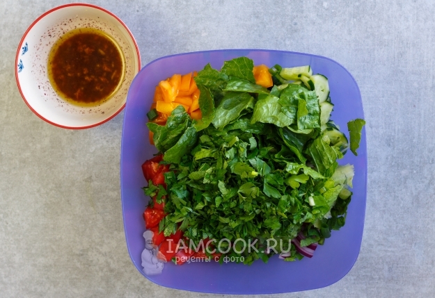 Положить заправку