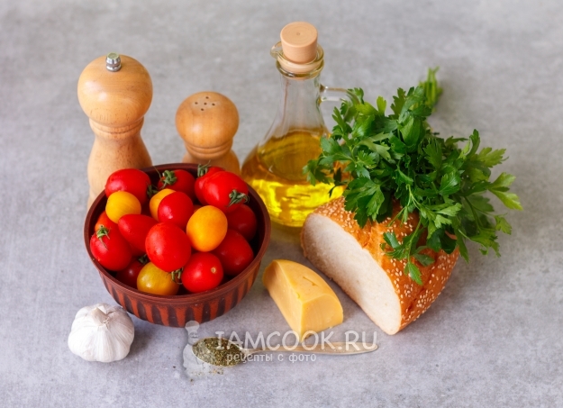 Ингредиенты для гратена из помидоров