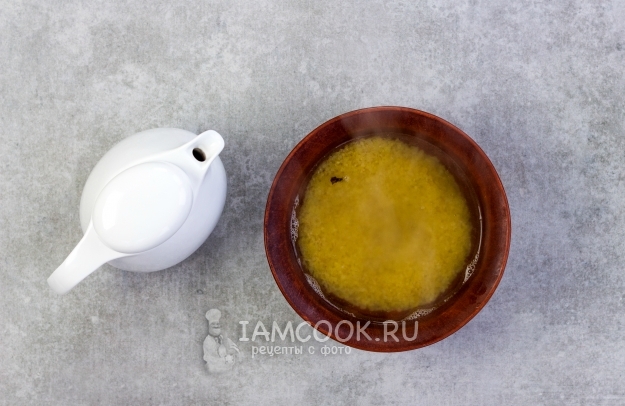 Влить кипяток