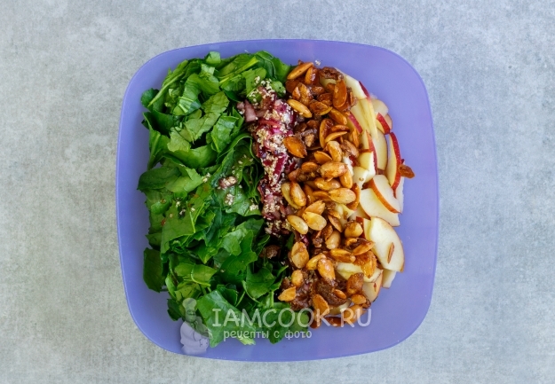 Соединить компоненты салата