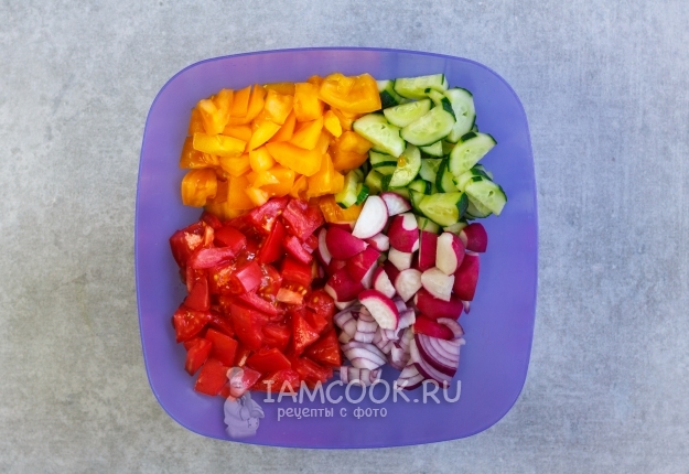 Порезать овощи